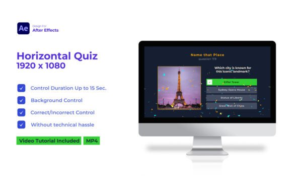 Download Horizontal Quiz | After Effects - Effects Collection