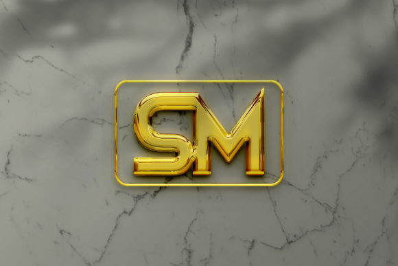 Download Golden Branding Sign Logo Mockup - Mockup Collection