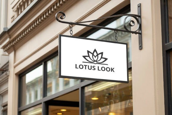 Download Hanging Shop Sign Logo Mockup - Mockup Collection