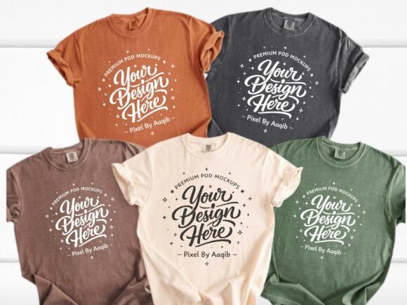 Download Comfort Colors C1717 Flat Lay Mockup - Premium Resources