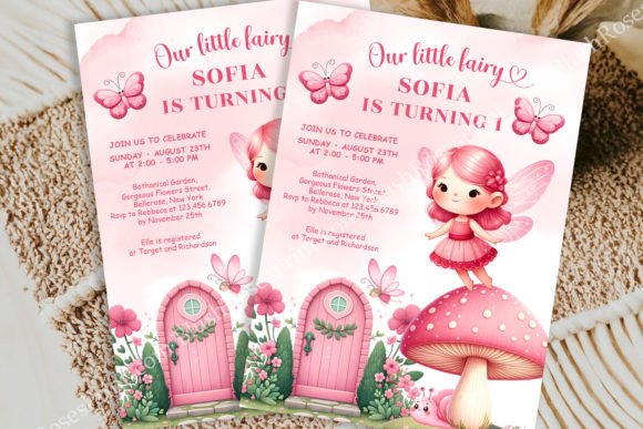 Download Little Fairy Girl Birthday Invitation - Premium Bundle