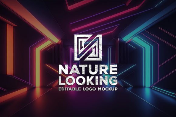 Download Logo Mockup on the Tunnel Background - Mockup Collection