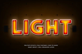 Download Light Neon 3d Text Effect Mockup - Mockup Collection