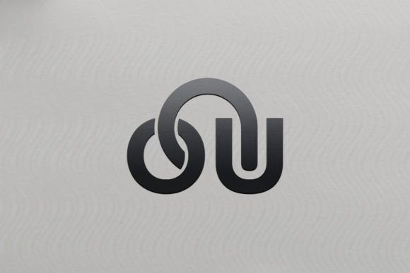Download Dark Gray Logo Mockup with White Paper - Mockup Collection