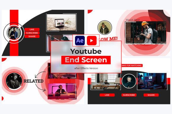 Download Youtube End Screen | After Effects - Effects Collection
