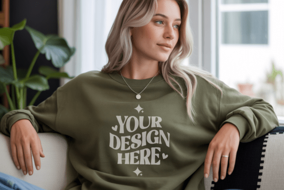 Download Gildan 18000 Sweatshirt Mockups - Tshirt Collection
