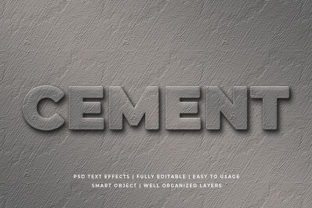 Download Cement 3d Text Effect Mockup - Mockup Collection