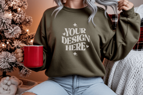 Download Comfort Colors 1566 Sweatshirt Mockup - Tshirt Collection
