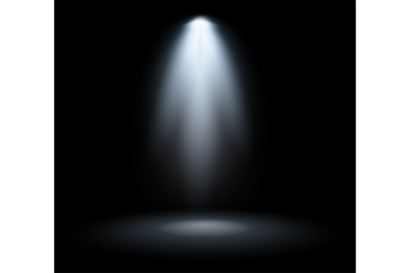 Download Stage Light Mockup. Realistic Spotlight - Mockup Collection