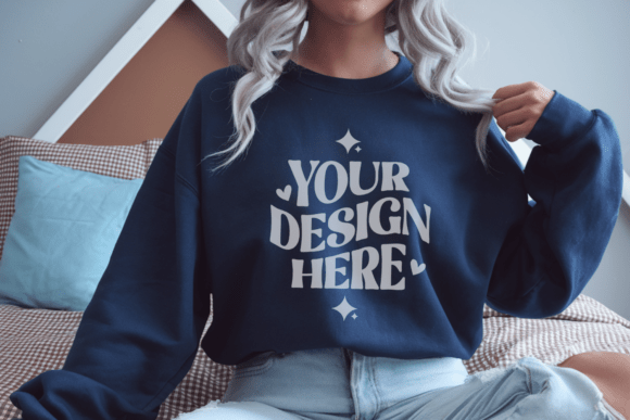 Download Gildan 18000 Sweatshirt Mockup - Tshirt Collection