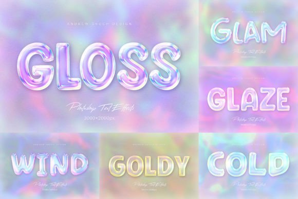 Download Glossy Text Effects - Effects Collection