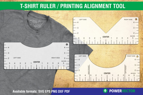 Download Tshirt Ruler, T-shirt Printing Guide - Tshirt Collection