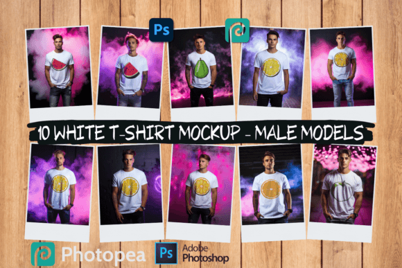 Download 10 Men Tshirt Mockup White - Nightclub - Tshirt Collection