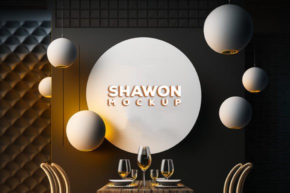 Download Neon Light Mockup | Neon Light Shadow - Mockup Collection